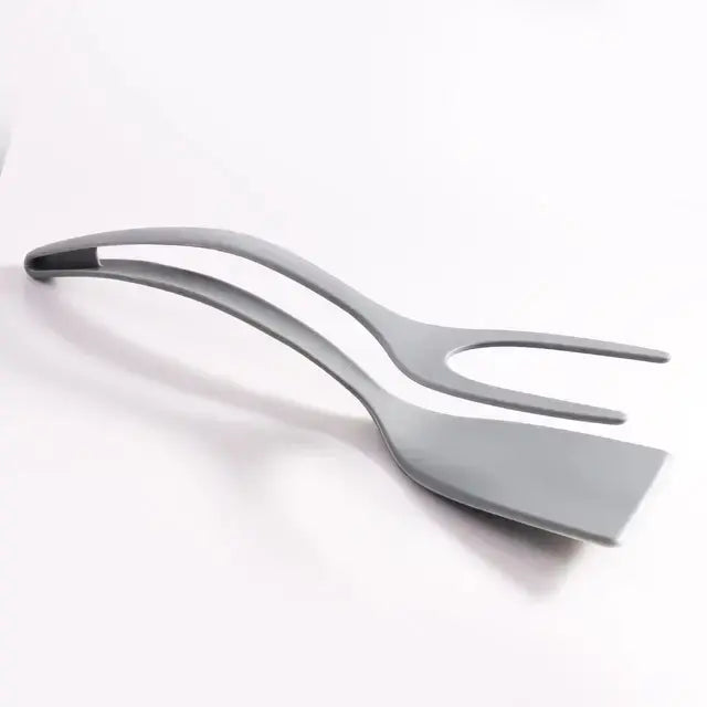 2 In 1 Nylon Grip Flip Tongs Egg Spatula Novelusion