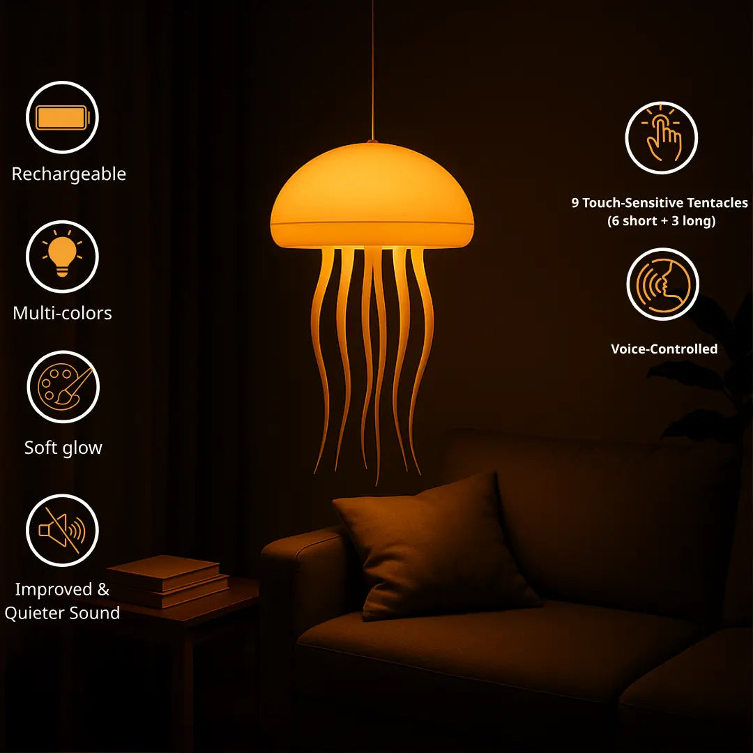 Voice-Controlled Jellyfish Lamp Novelusion