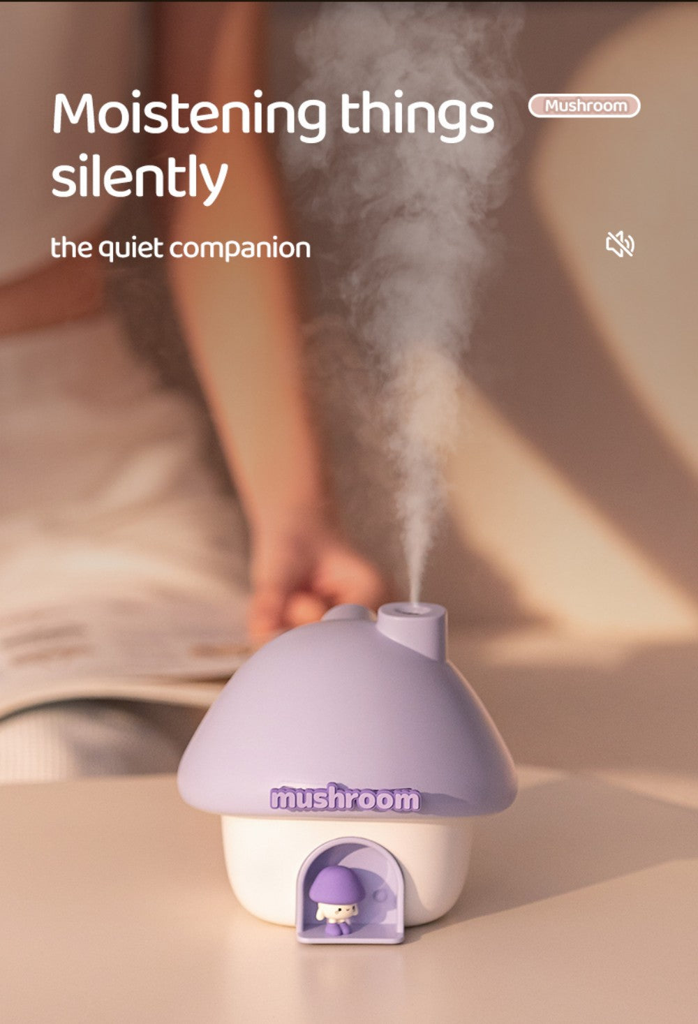 Mushroom House Humidifier Light