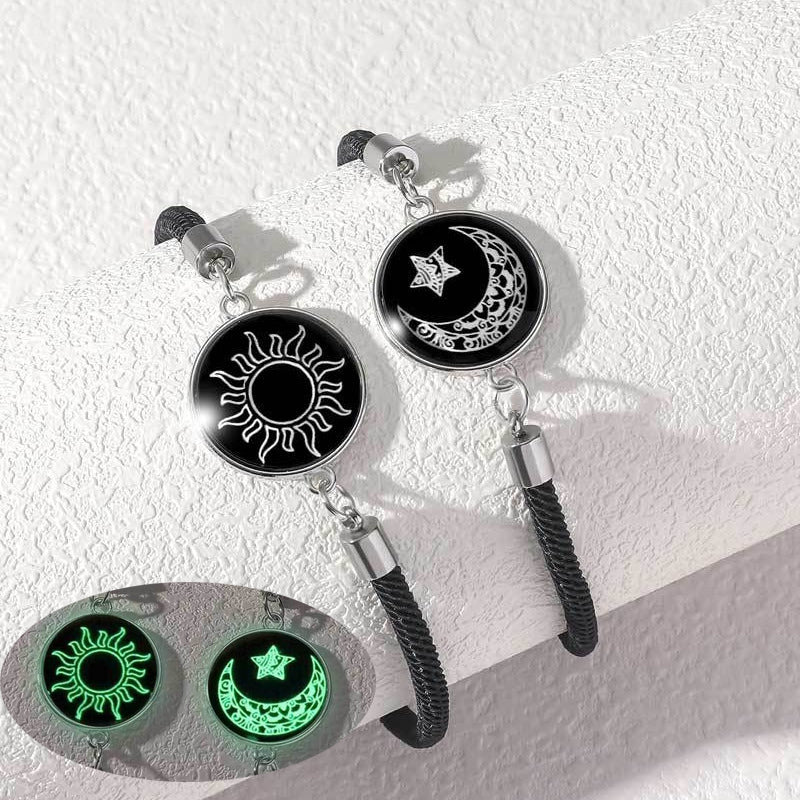 Sun-Moon Smart Sensing Couple Bracelet
