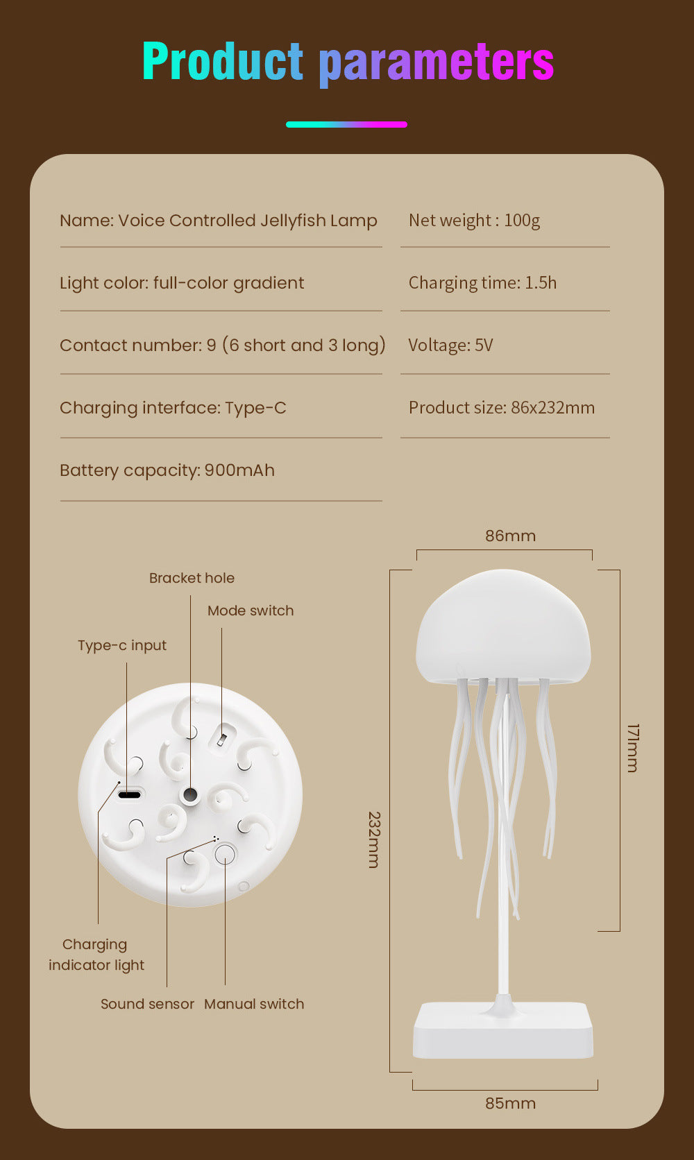 Voice-Controlled Jellyfish Lamp