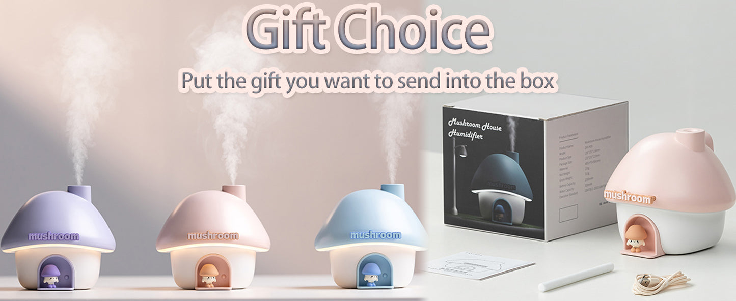 Mushroom House Humidifier Light