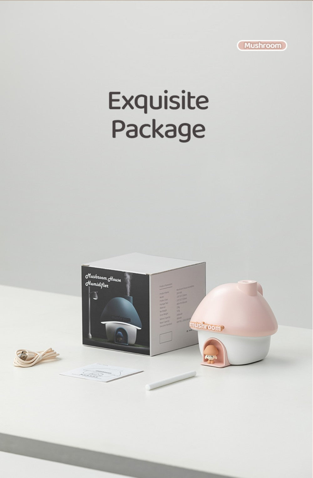 Mushroom House Humidifier Light