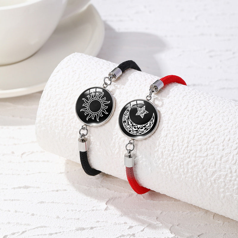 Sun-Moon Smart Sensing Couple Bracelet
