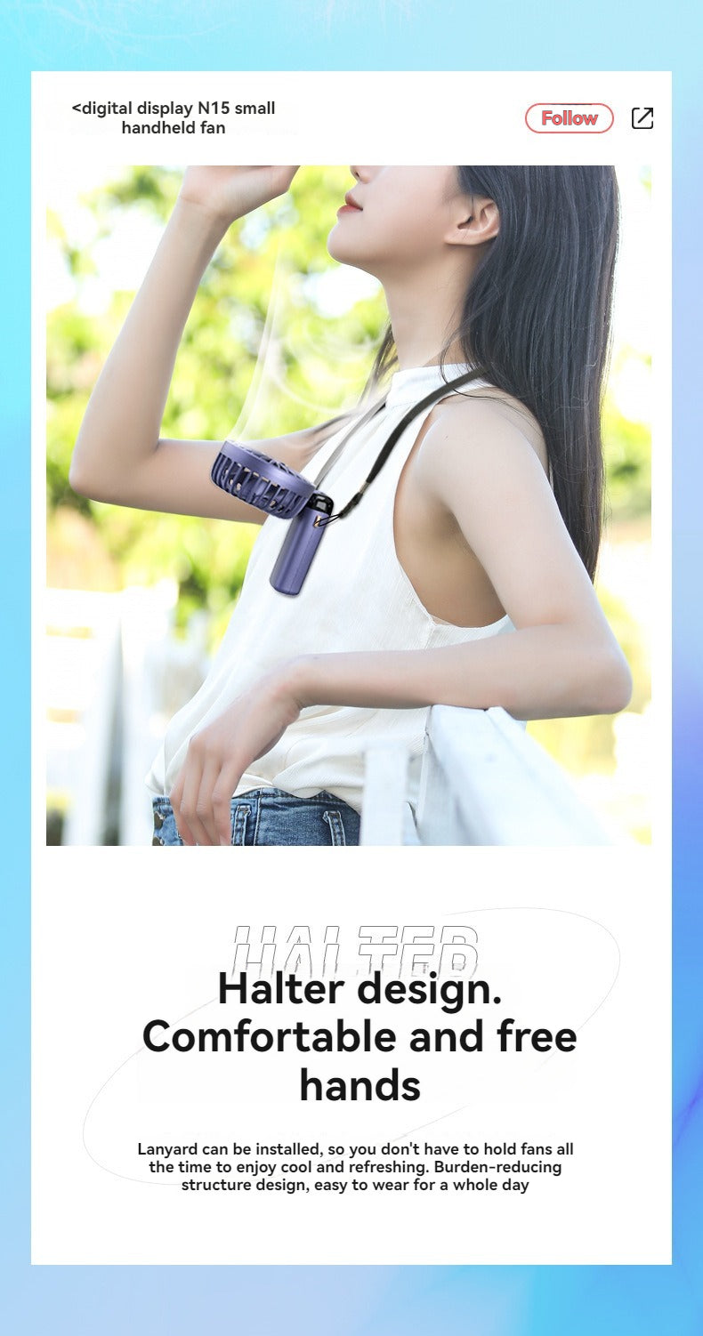 USB Rechargeable Portable Neck Fan