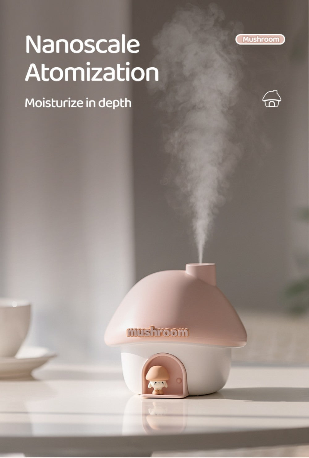 Mushroom House Humidifier Light