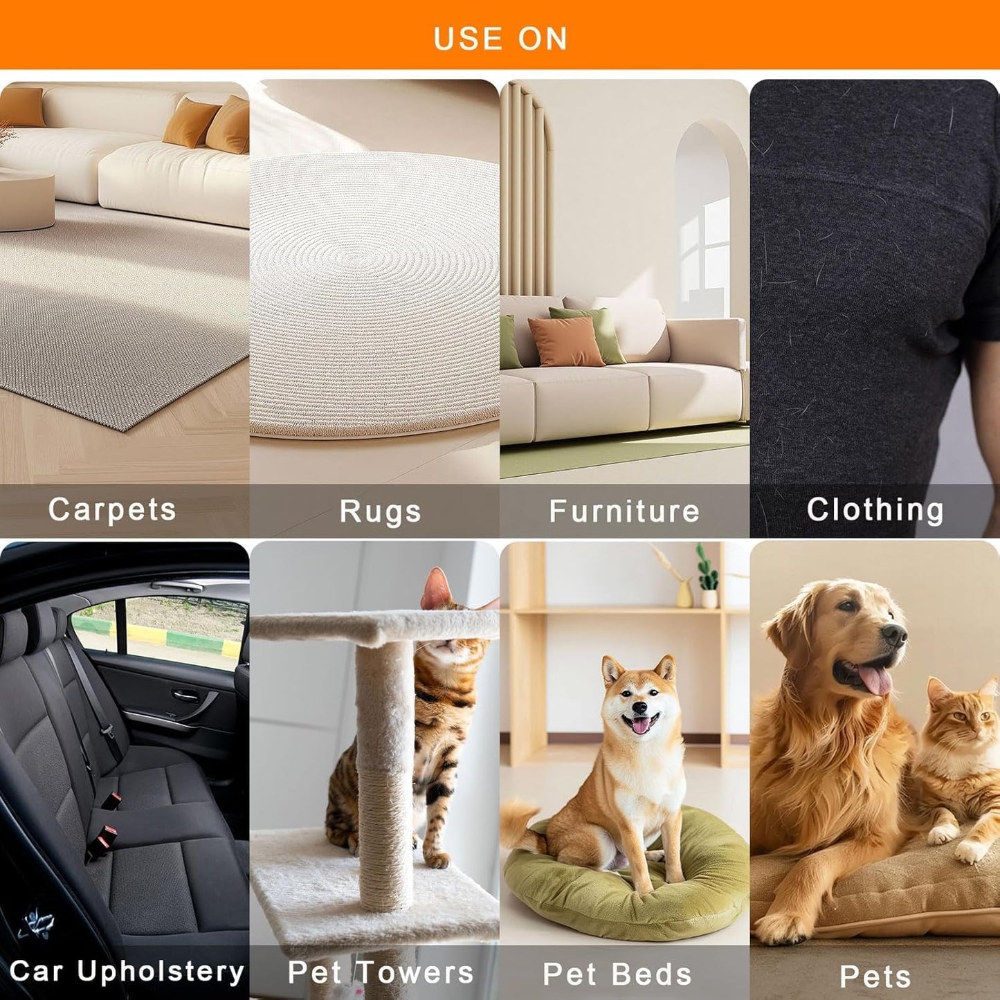 Electrostatic Pet Hair Grooming Gloves