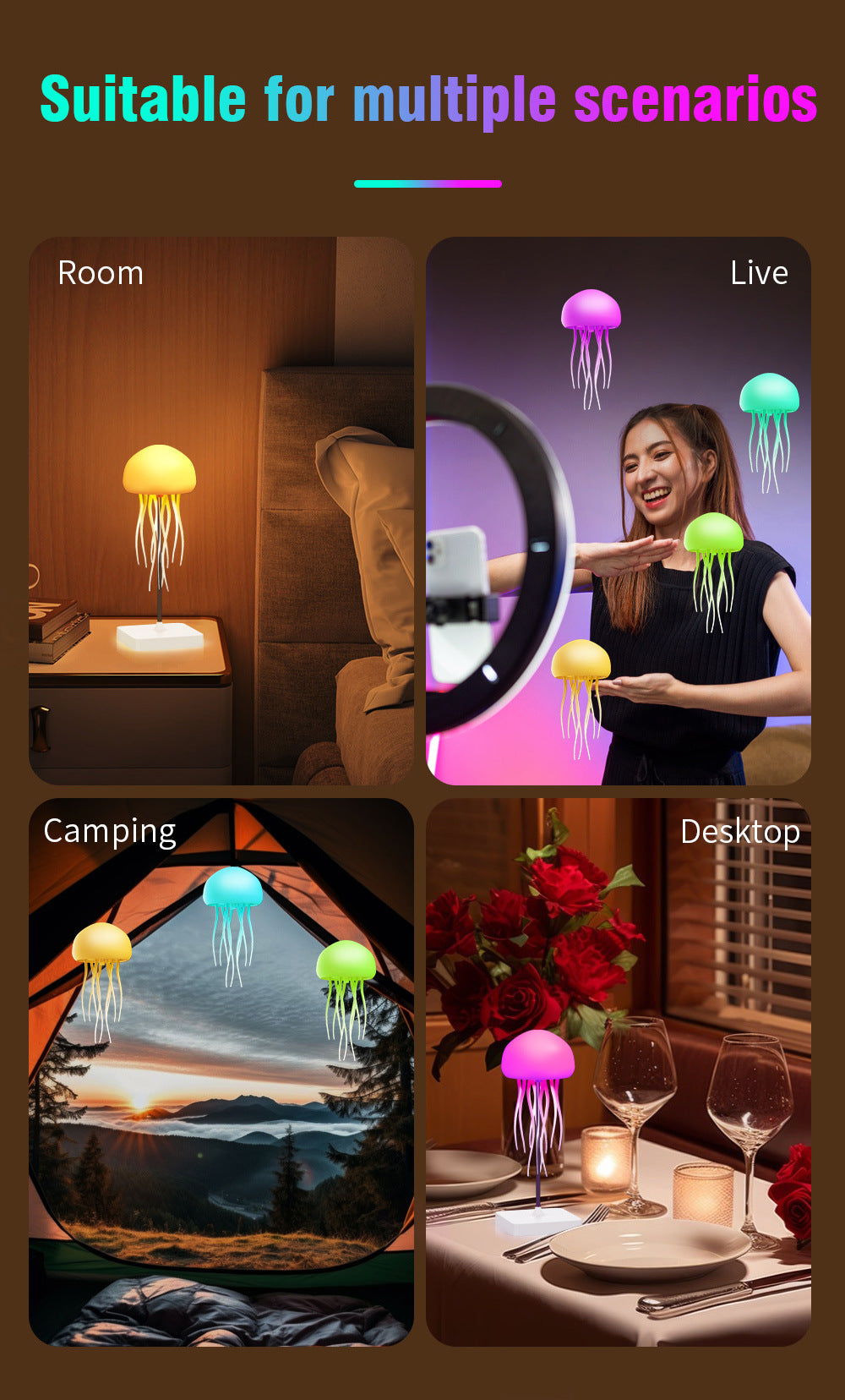 Voice-Controlled Jellyfish Lamp