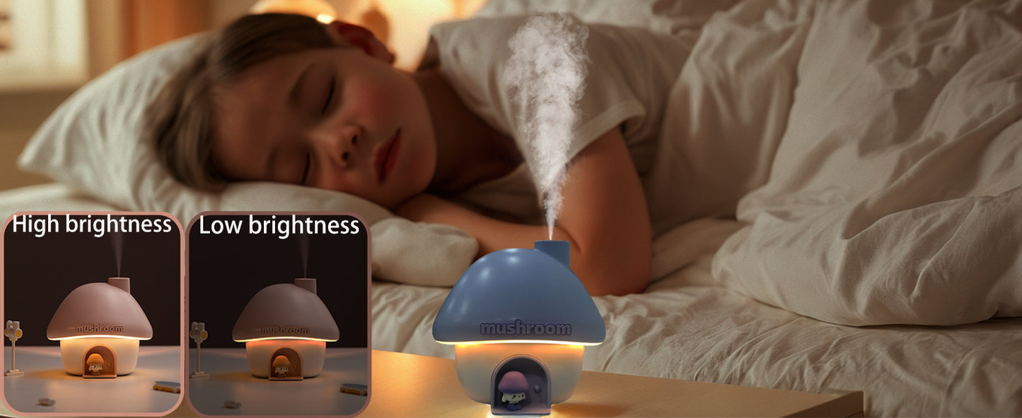 Mushroom House Humidifier Light