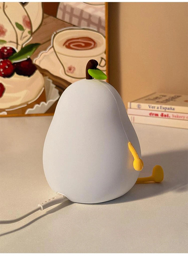 LED Birnenfrucht Nachtlicht USB wiederaufladbar
