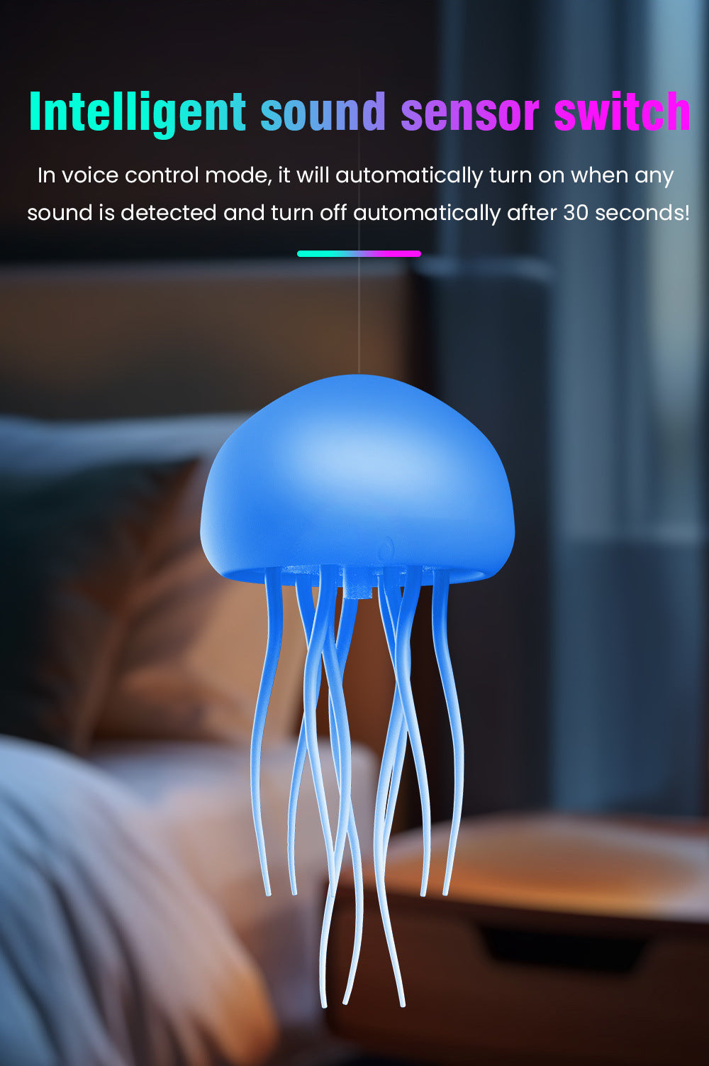 Voice-Controlled Jellyfish Lamp