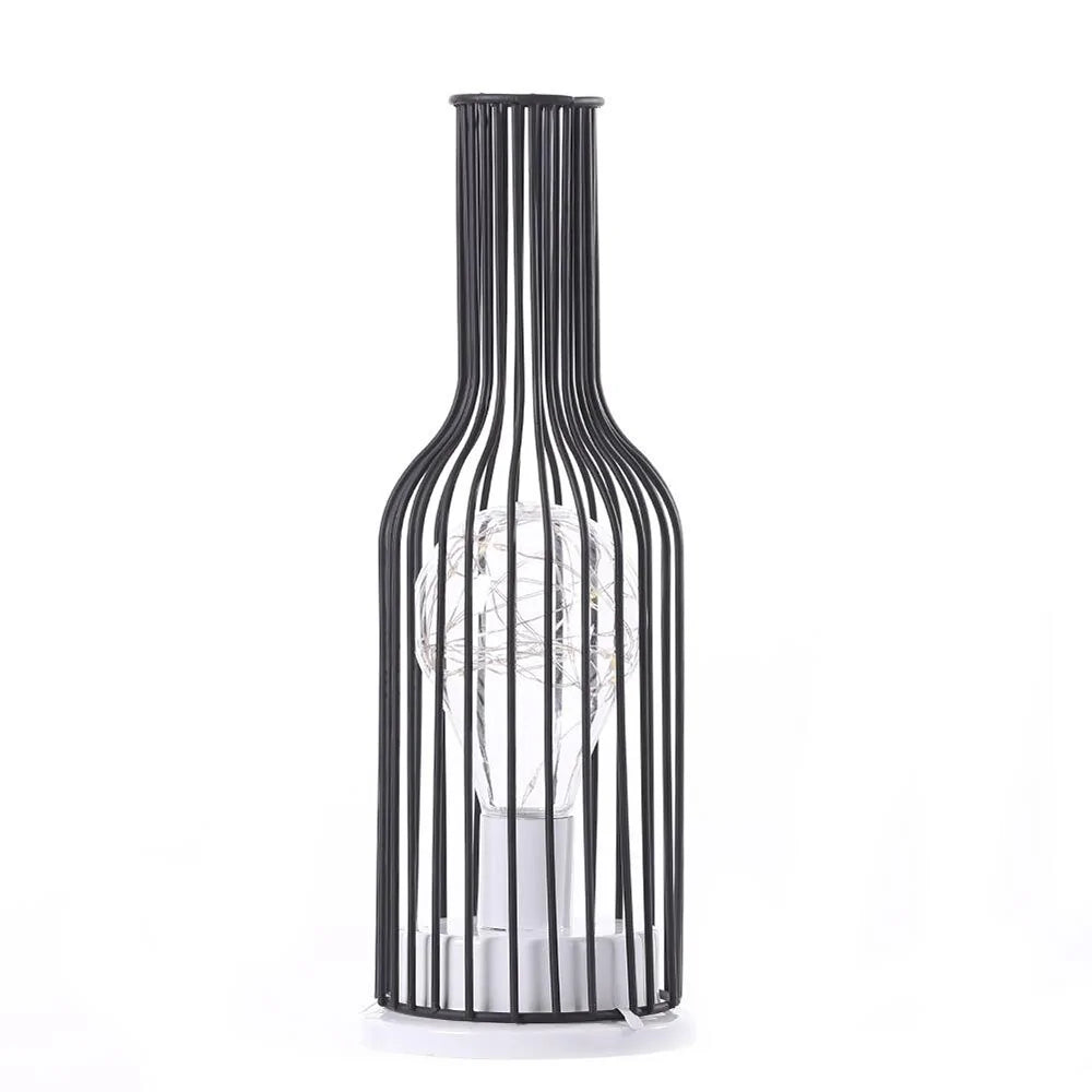 LED Retro Bulb Iron Table Night Light Novelusion