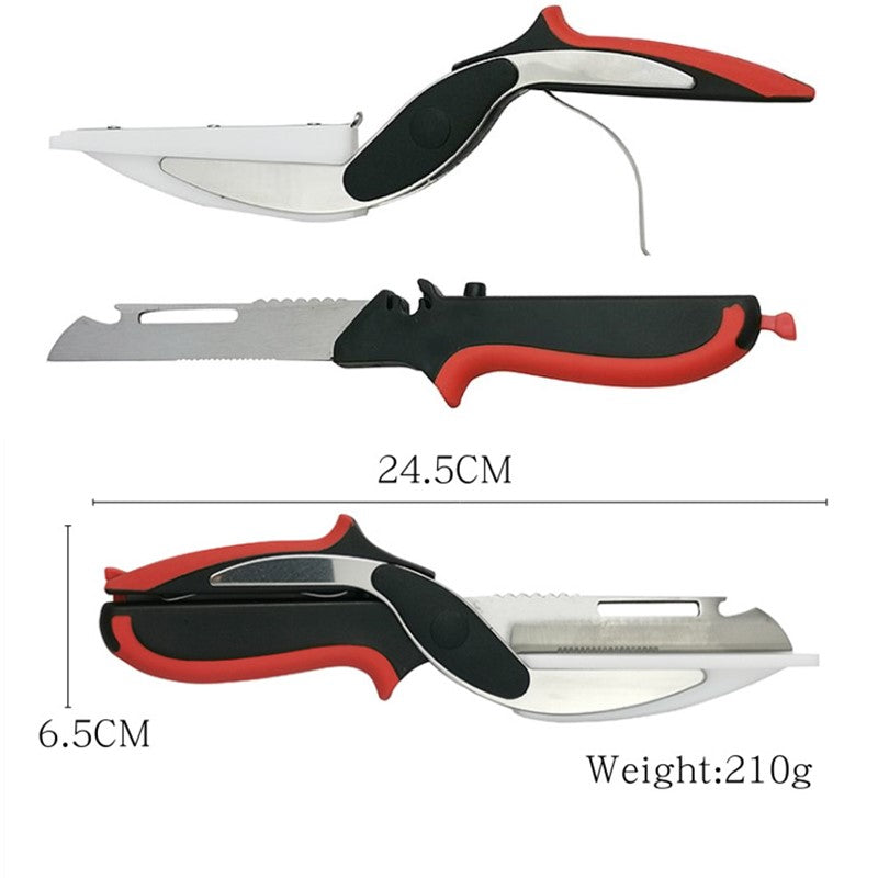 Edelstahlschere &amp; Schneidebrettmesser