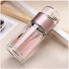 Double-Layer Glass Tea Infuser Cup Novelusion