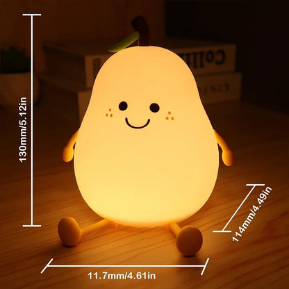 LED Birnenfrucht Nachtlicht USB wiederaufladbar