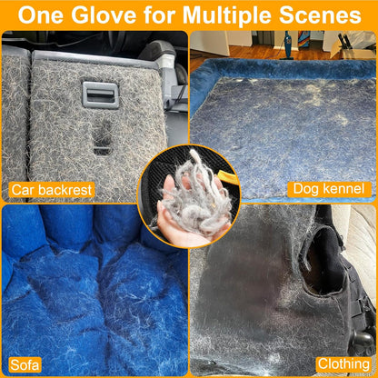 Electrostatic Pet Hair Grooming Gloves