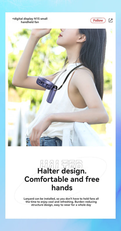 USB Rechargeable Portable Neck Fan