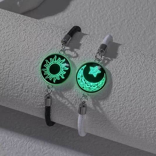 Sun-Moon Smart Sensing Couple Bracelet