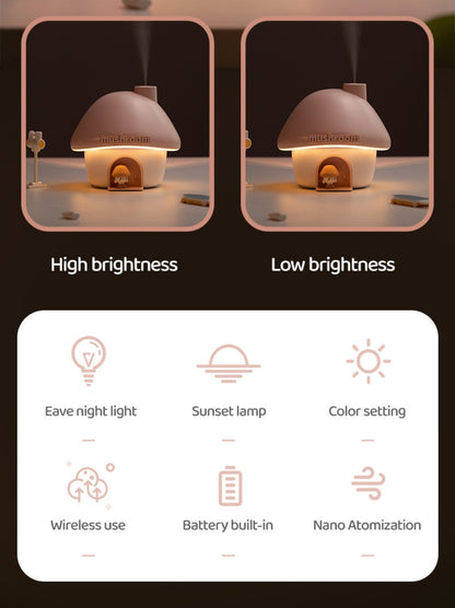Mushroom House Humidifier Light