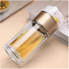 Double-Layer Glass Tea Infuser Cup Novelusion